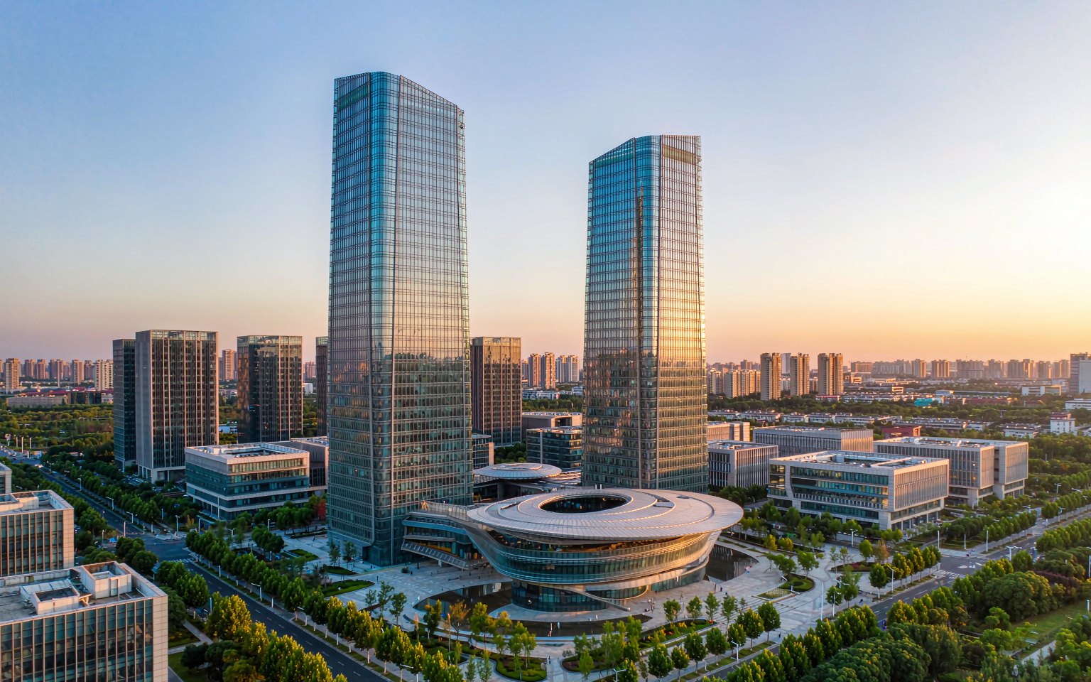 聚梦天地双塔办公楼效果图